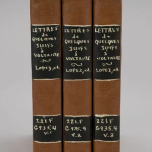 Lettres de quelques Juifs portugais