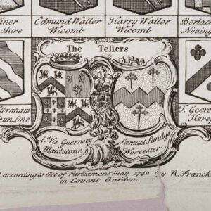 The Banner of Liberty Display’d in the Petition of the Inhabitants of Westminster — Monumental Heraldic Engraving, 1742