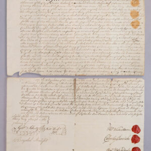 London Marine Insurance Award Concerning the Ship Mentor, Signed and Sealed by Three Arbitrators, 1746